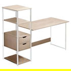 Birou Zayn, Pakoworld, 107x40x110 cm, metal/MDF, natural/alb