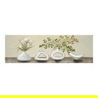 Tablou decorativ Vase, Inart, 150x50 cm, canvas/lemn de brad, bej