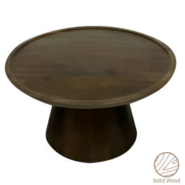 Masuta de cafea Aliki, Inart, 90x90x40 cm, lemn de mango, maro