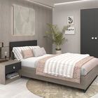 Dormitor complet LINEA 1, Oak, Antracit cu saltea inclusa