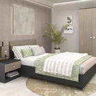 Dormitor complet LINEA 1, Antracit, Oak cu saltea inclusa