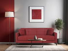 Canapea extensibila Fabio, 3 locuri, 215x82x92 cm, 3 locuri, Rosu