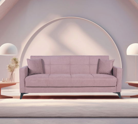 Canapea extensibila Fabio, 3 locuri, 215x82x92 cm, 3 locuri, Mov