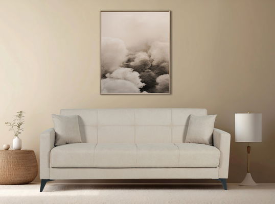 Canapea extensibila Fabio, 3 locuri, 215x82x92 cm, 3 locuri, Bej