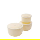 Set 3 caserole Kerma, Homla, 1L/2L/3L, plastic, crem