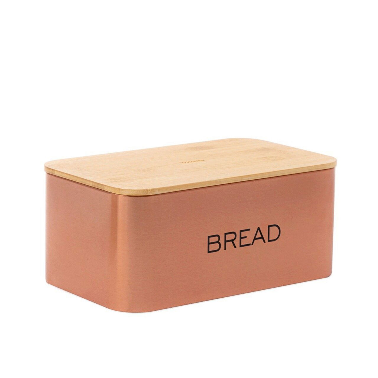 Cutie pentru paine Kine, Homla, 33x18 cm, metal/bambus, bronz/natur