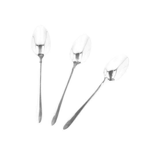 Set 3 lingurite pentru ceai Stilo, Homla, 15 cm, inox, argintiu