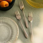 Set 3 furculite pentru desert Stilo, Homla, 15 cm, inox, argintiu