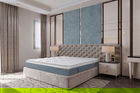 Saltea Anatomica Ortopedica Carolina, 160x200 cm, H 33 cm, Arcuri Pocket, spuma Memory, 7 Zone de Confort