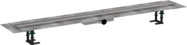 Pachet rigola de pardoseala Hansgrohe RainDrain Compact Complete 1200mm pardoseli minim 43mm capac inox periat
