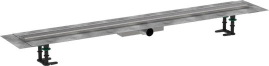 Pachet rigola de pardoseala Hansgrohe RainDrain Compact Complete 1200mm pardoseli minim 43mm capac inox periat