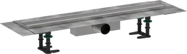 Pachet rigola de pardoseala Hansgrohe RainDrain Compact Complete 700mm pardoseli minim 63mm capac inox periat