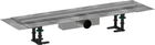 Pachet rigola de pardoseala Hansgrohe RainDrain Compact Complete 700mm pardoseli minim 63mm capac inox periat