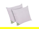 Set Alcam, 2 perne 70x70 cm, microfibra matlasata, lavabile, alb