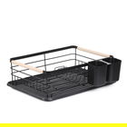 Scurgator de vase cu suport pentru tacamuri Plystre, Homla, 42x31x13 cm, inox, negru