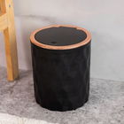 Cos de gunoi Demi, Homla, 19x23 cm, plastic, negru/natur