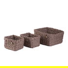 Set 3 cosuri depozitare Vimet, Homla, 25x19x12 cm / 18x13x10 cm / 18x13x10 cm, hartie, maro