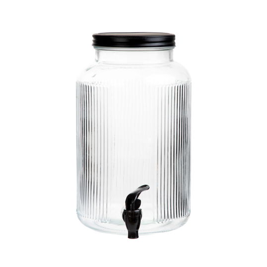 Dozator pentru bauturi Velmo, Homla, 6 L, sticla, transparent