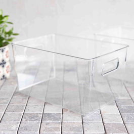 Cos depozitare Lydie, Homla, 29x20.5x15.7 cm, plastic, transparent