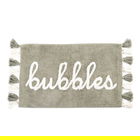 Covoras de baie Bubbles, Homla, 50x80 cm, bumbac/poliester, olive/alb