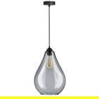 Lustra Miste, Homla, 24x180 cm, sticla/metal/plastic, gri