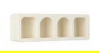 Raft de perete Creamy, Bizzotto, 60x15x20 cm, MDF, alb