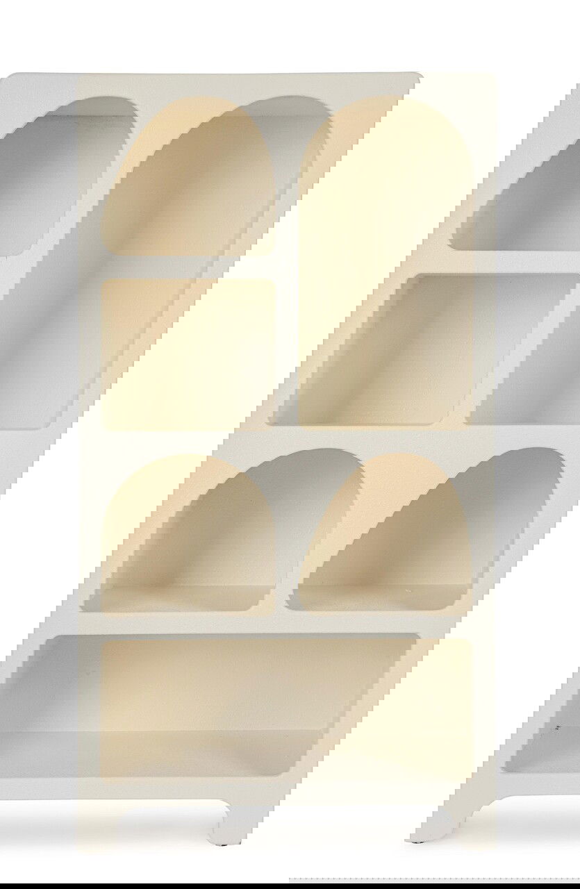 Biblioteca Creamy, Bizzotto, 56x36x105.5 cm, MDF, alb