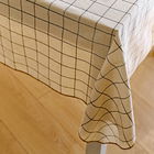 Fata de masa Grill, Homla, 150x220 cm, bumbac, alb/negru