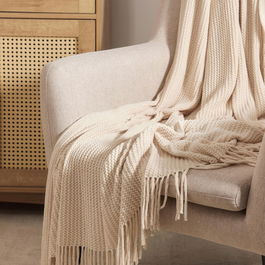 Patura Chenille, Homla, 130x170 cm, poliester, crem