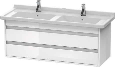 Dulap baza Duravit Ketho 120x46.5cm 2 sertare inchidere lenta alb lucios