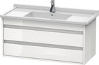 Dulap baza Duravit Ketho 100x46.5cm 2 sertare inchidere lenta alb lucios