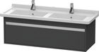 Dulap baza Duravit Ketho 120x46.5cm sertar inchidere lenta grafit mat