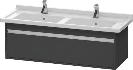 Dulap baza Duravit Ketho 120x46.5cm sertar inchidere lenta grafit mat
