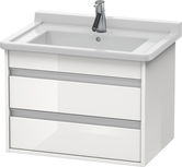 Dulap baza Duravit Ketho 65x46.5cm 2 sertare inchidere lenta alb lucios