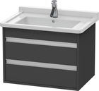 Dulap baza Duravit Ketho 65x46.5cm 2 sertare inchidere lenta grafit mat