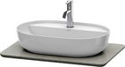 Blat compozit pentru lavoar Duravit Luv 688x475mm gri structurat