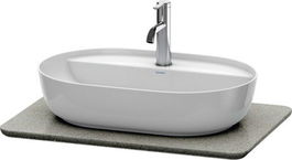 Blat compozit pentru lavoar Duravit Luv 688x475mm gri structurat