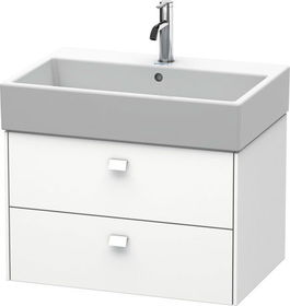 Dulap baza suspendat Duravit Brioso 684x442mm cu doua sertare alb mat