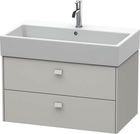 Dulap baza suspendat Duravit Brioso 784x442mm cu doua sertare gri ciment mat
