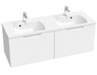 Dulap baza pentru lavoar dublu Ravak SD Classic II 1300 cu 2 sertare 130cm alb