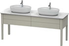 Dulap baza Duravit Luv cu doua sertare 1733x570mm taupe satinat mat lacuit