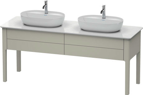 Dulap baza Duravit Luv cu doua sertare 1733x570mm taupe satinat mat lacuit