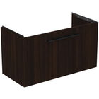 Dulap baza suspendat Ideal Standard i.life S cu un sertar 80cm stejar cafeniu
