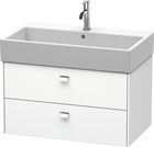 Dulap baza suspendat Duravit Brioso 784x442mm cu doua sertare alb mat manere crom