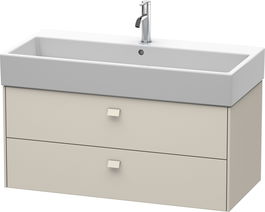 Dulap baza suspendat Duravit Brioso 984x442mm cu doua sertare taupe mat