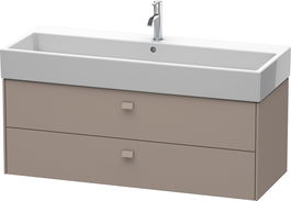 Dulap baza suspendat Duravit Brioso 1184x442mm cu doua sertare bazalt mat