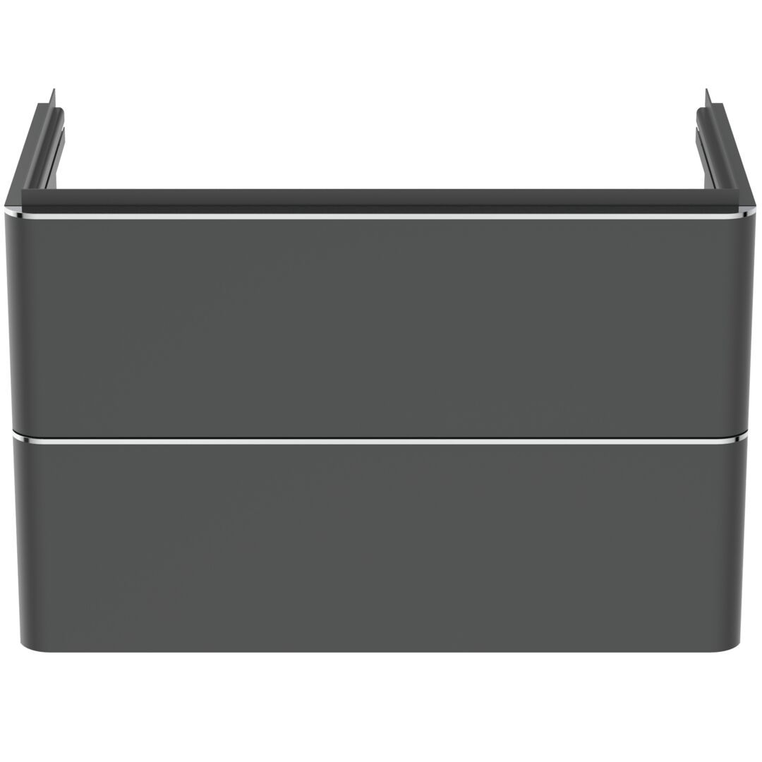 Dulap baza suspendat Ideal Standard Adapto 77x41cm cu doua sertare antracit mat