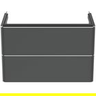Dulap baza suspendat Ideal Standard Adapto 77x41cm cu doua sertare antracit mat