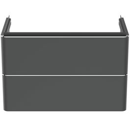 Dulap baza suspendat Ideal Standard Adapto 77x41cm cu doua sertare antracit mat
