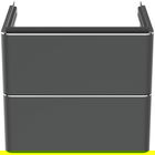Dulap baza suspendat Ideal Standard Adapto 57x41cm cu doua sertare antracit mat